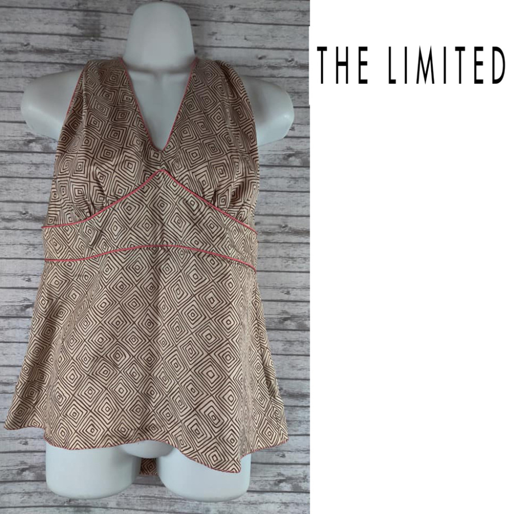 The Limited Silk Halter Top Sz Large